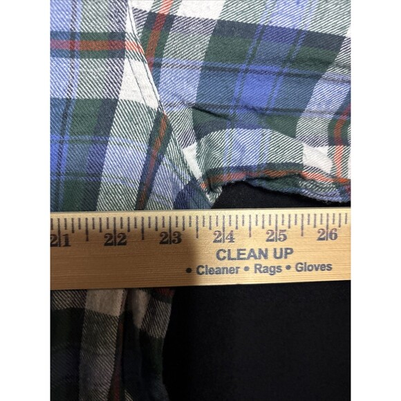 90s Wear First Flannel Shirt Mens L Long Sleeve Plaid Button Up - Picture 5 of 7